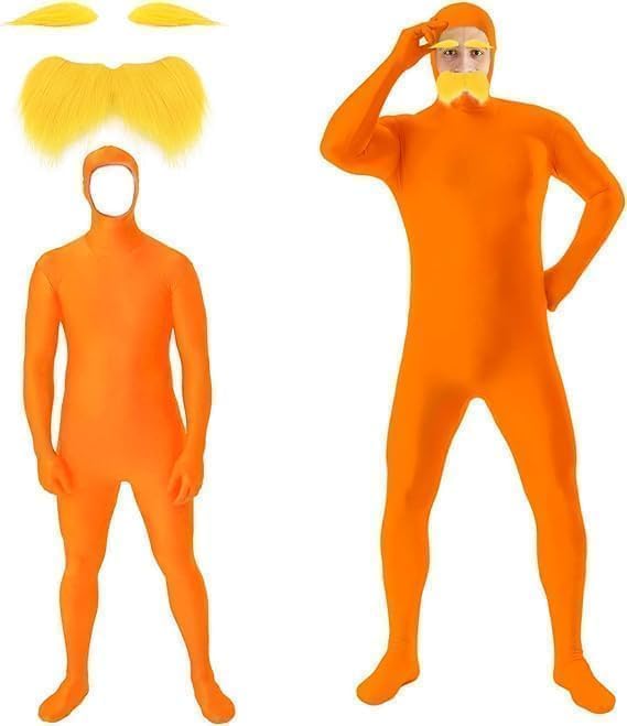 Lorax Onesie Costume | Adult Small