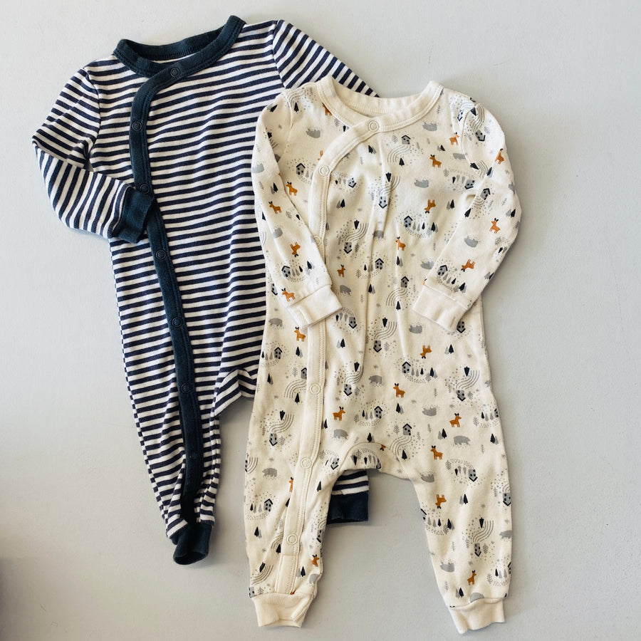 2pck Sleepers | 3-6mos