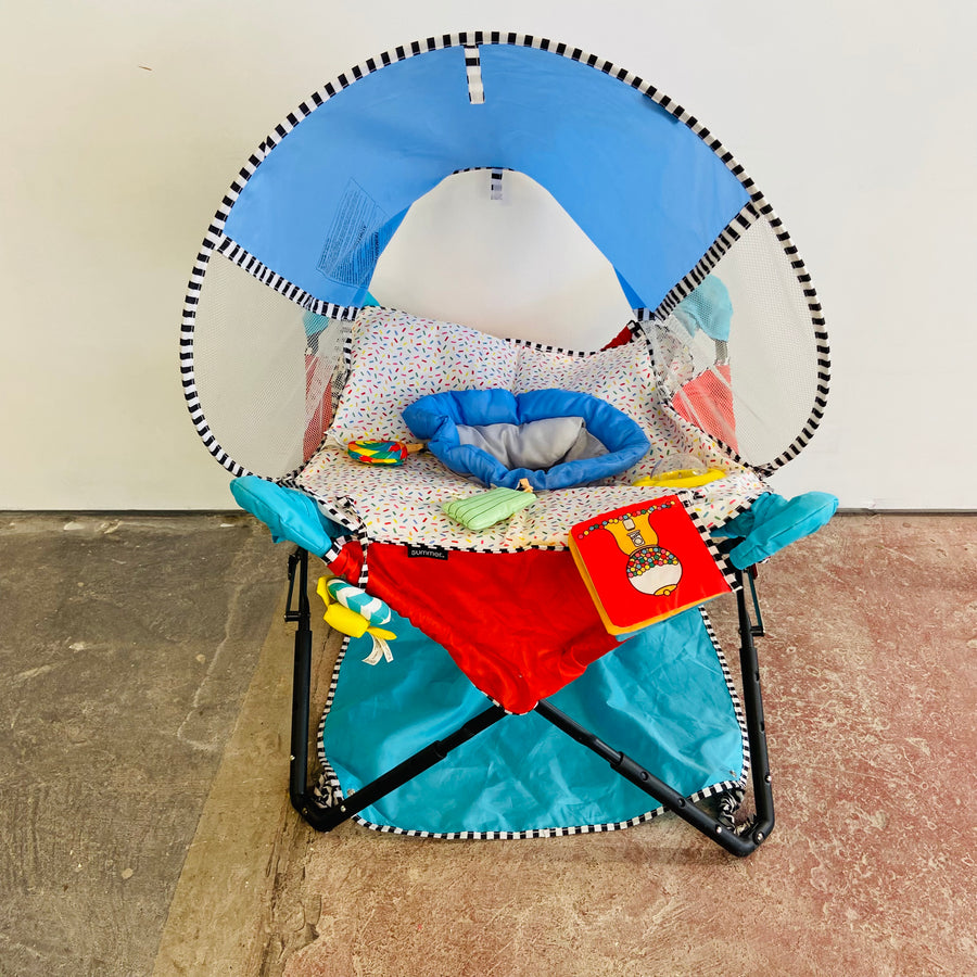 Portable Exersaucer with Sun Shade