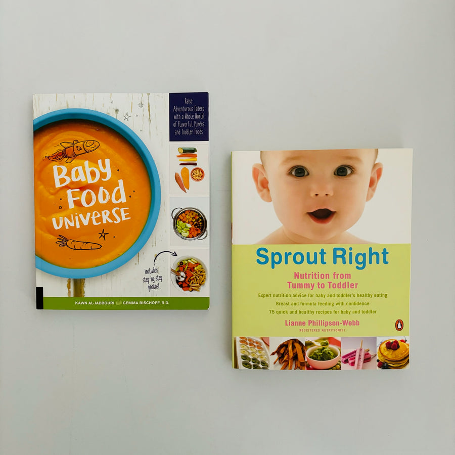 2pck Baby Food Books