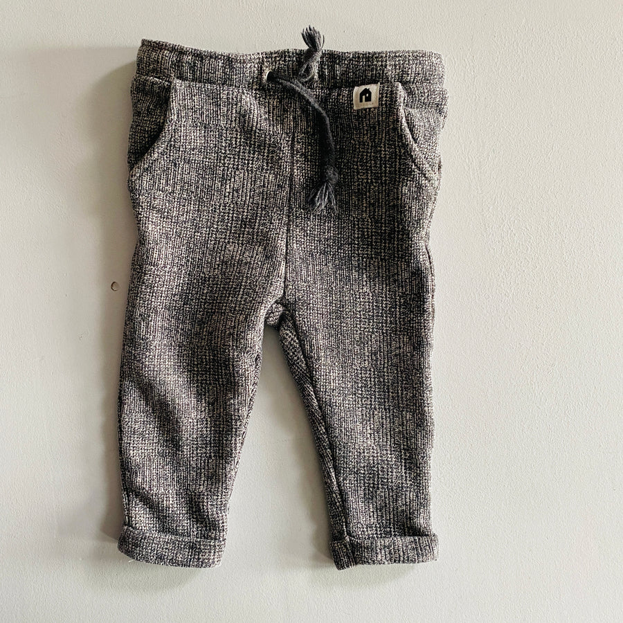 Black + White Joggers | 9-12mos