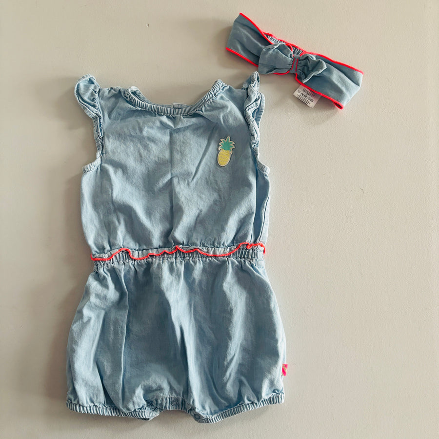 Chambray Romper | 18mos