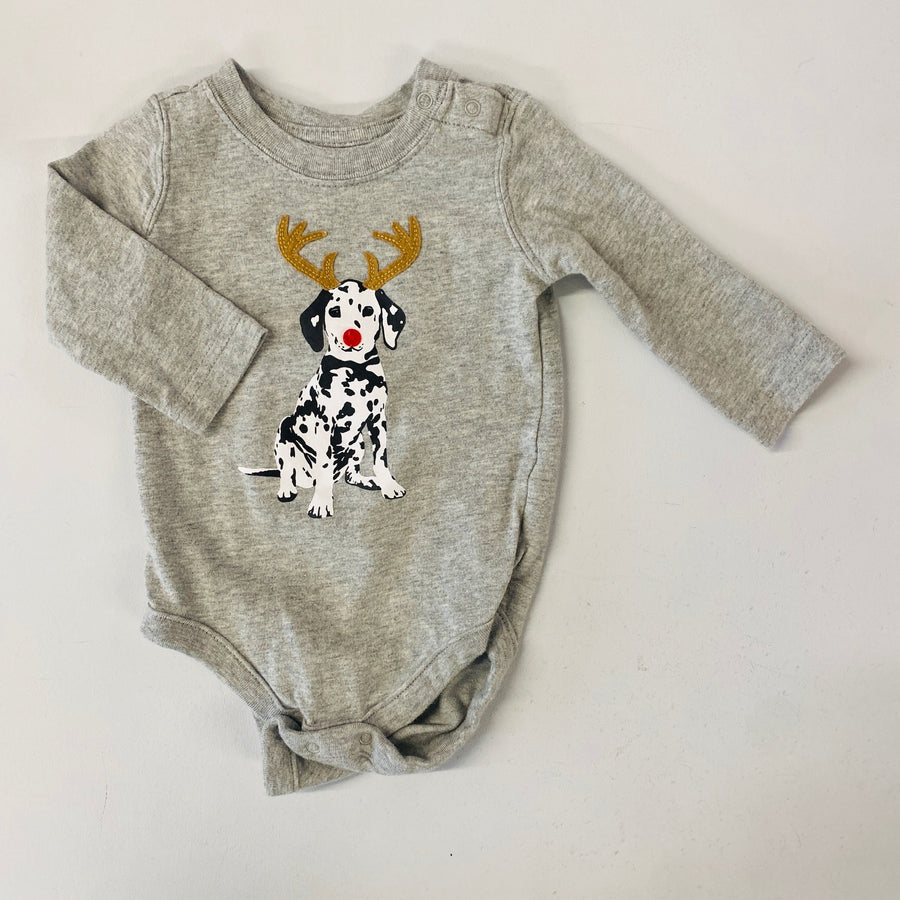 Reindeer Dog Bodysuit | 3-6mos