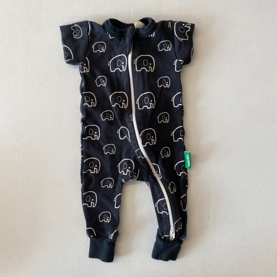 Elephant Playsuit | 0-3mos