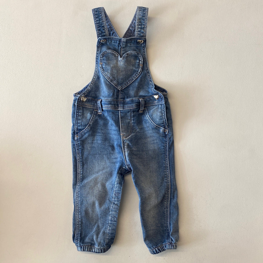 Heart Overalls | 9-12mos