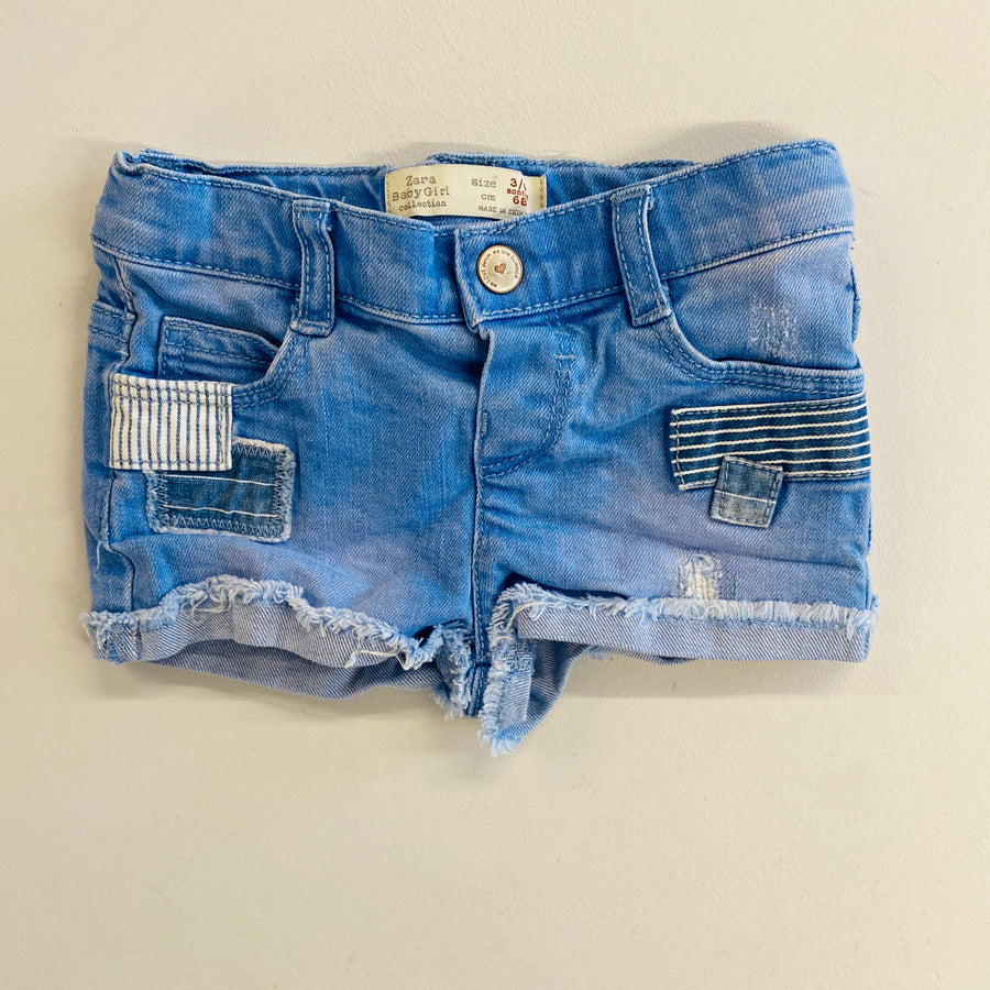 Denim Patch Shorts | 3-6mos