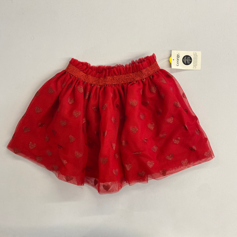 Tulle Heart Skirt | 3T