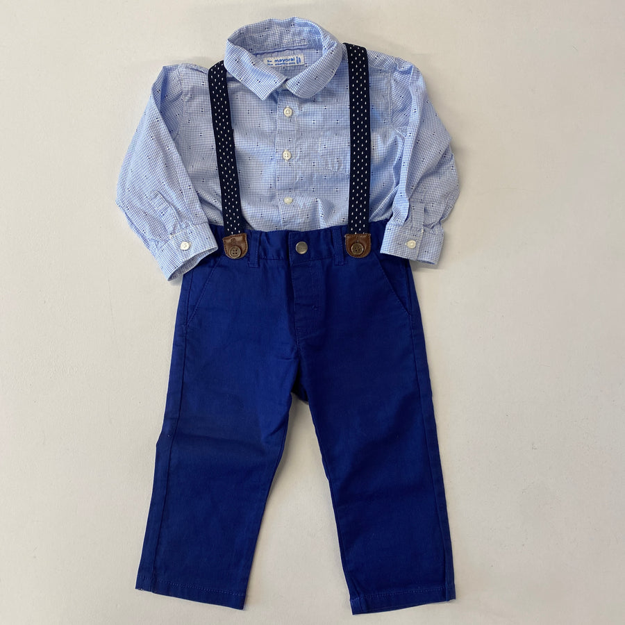 Top, Pants + Suspenders | 9mos