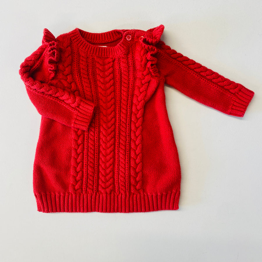 Cable Knit Dress | 3-6mos