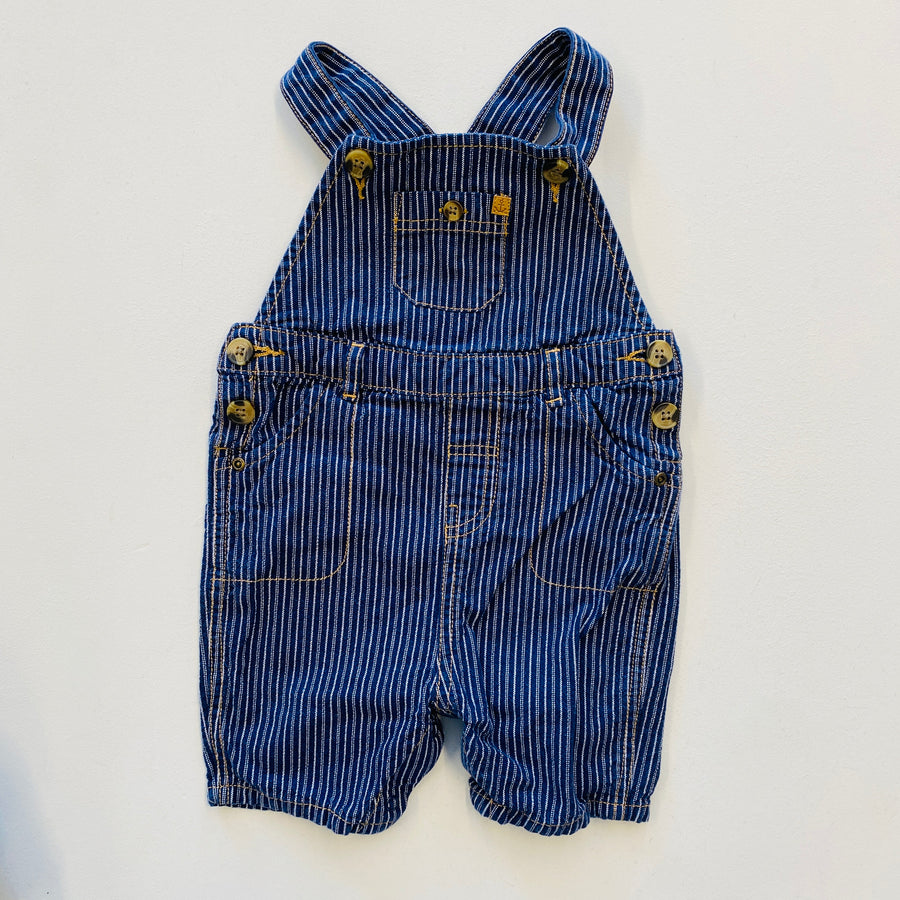 Striped Shortalls | 12-18mos