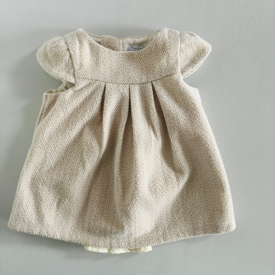 Pleated-Back Dress | 6-9mos