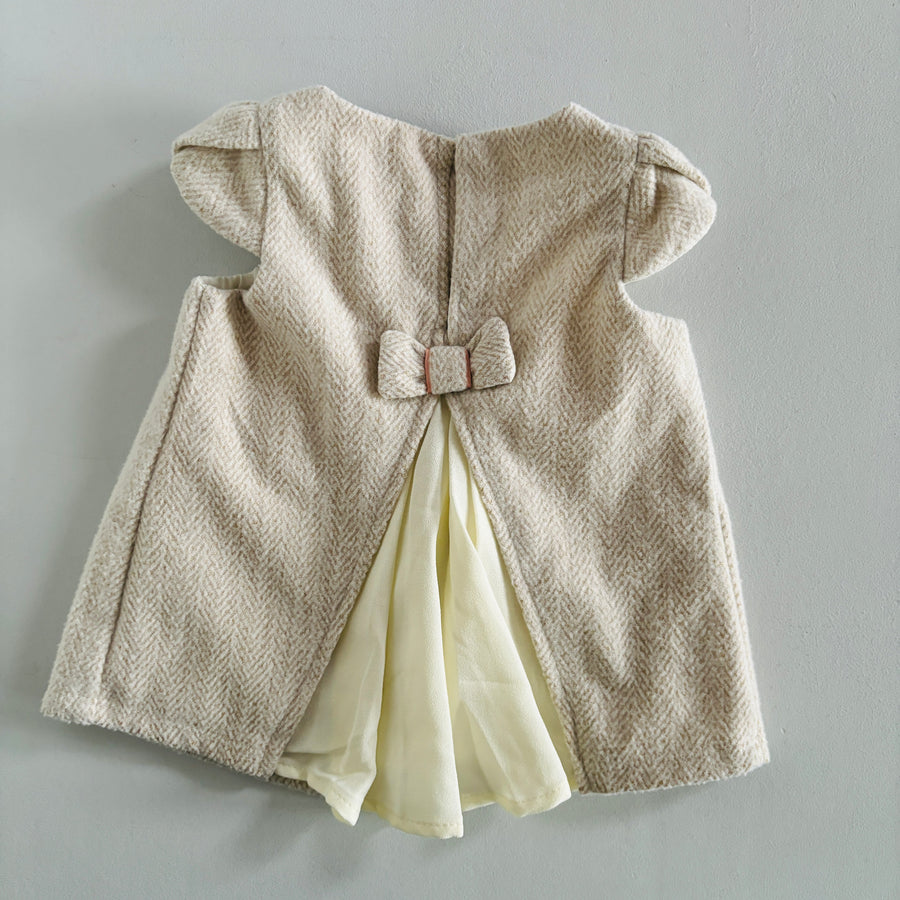 Pleated-Back Dress | 6-9mos