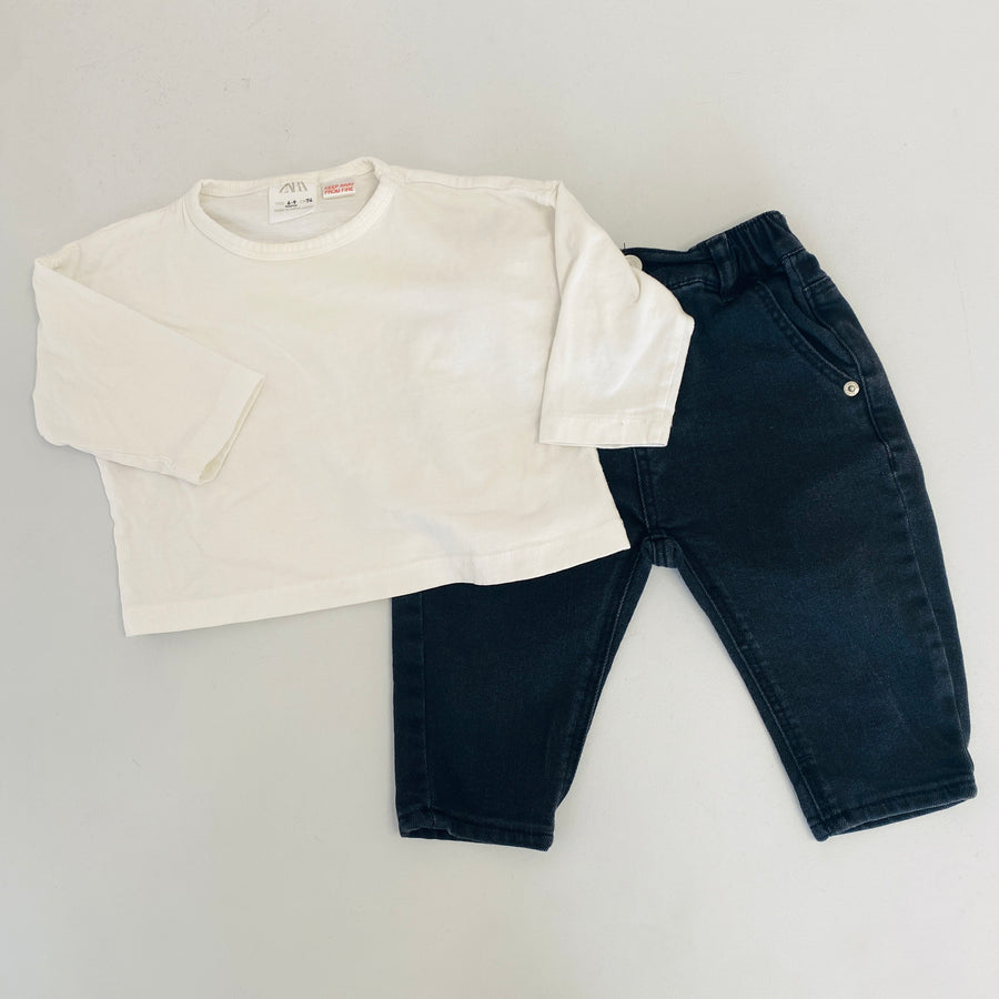 Top + Jeans | 6-9mos