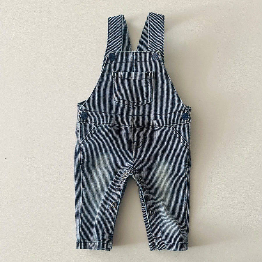 Striped Overalls | 3mos