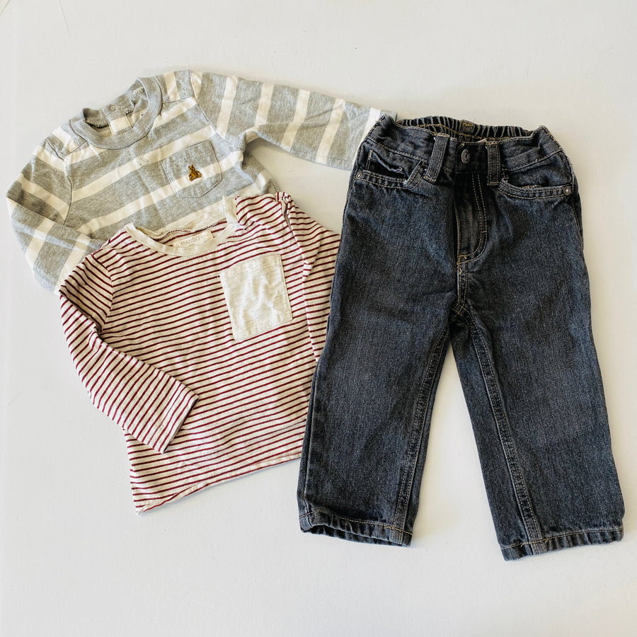 Jeans + Tops Set | 12mos