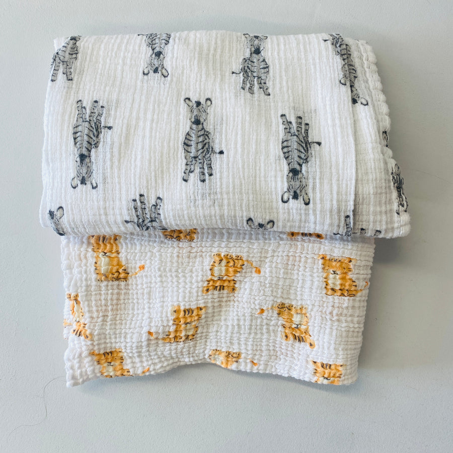 2pck Muslin Blankets