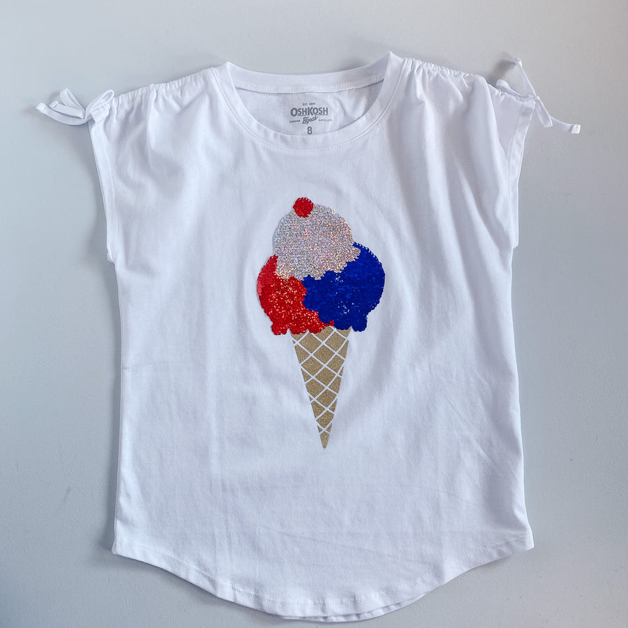 Ice Cream Sequin T-Shirt | 8 Youth