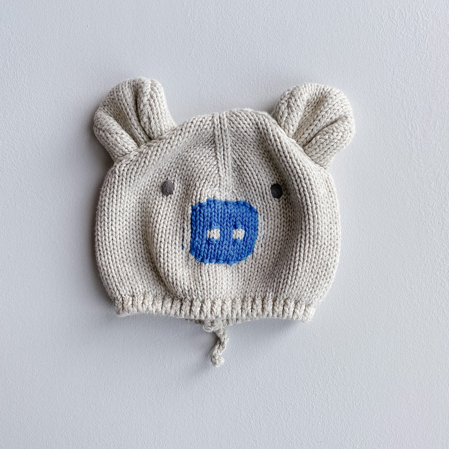 Knit Pig Hat | 6-12mos