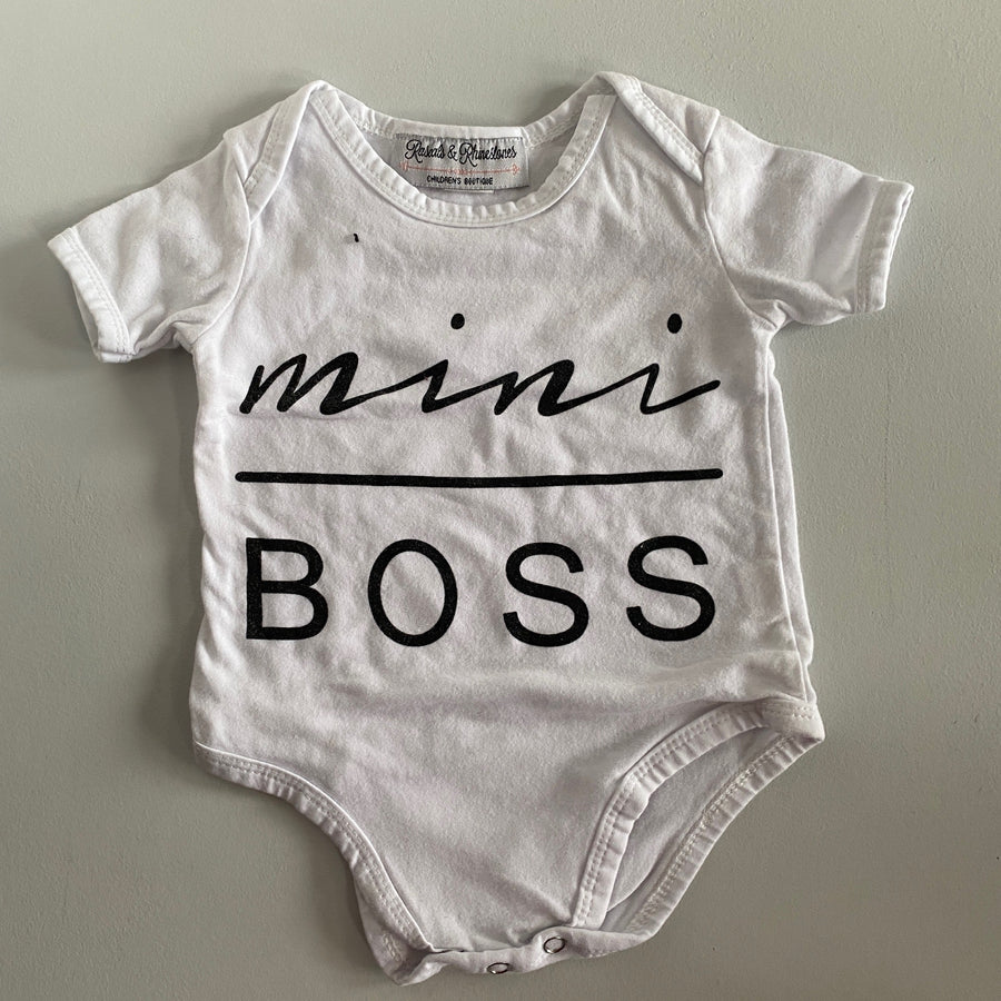 Mini Boss Bodysuit | 70 (Approx 6mos)
