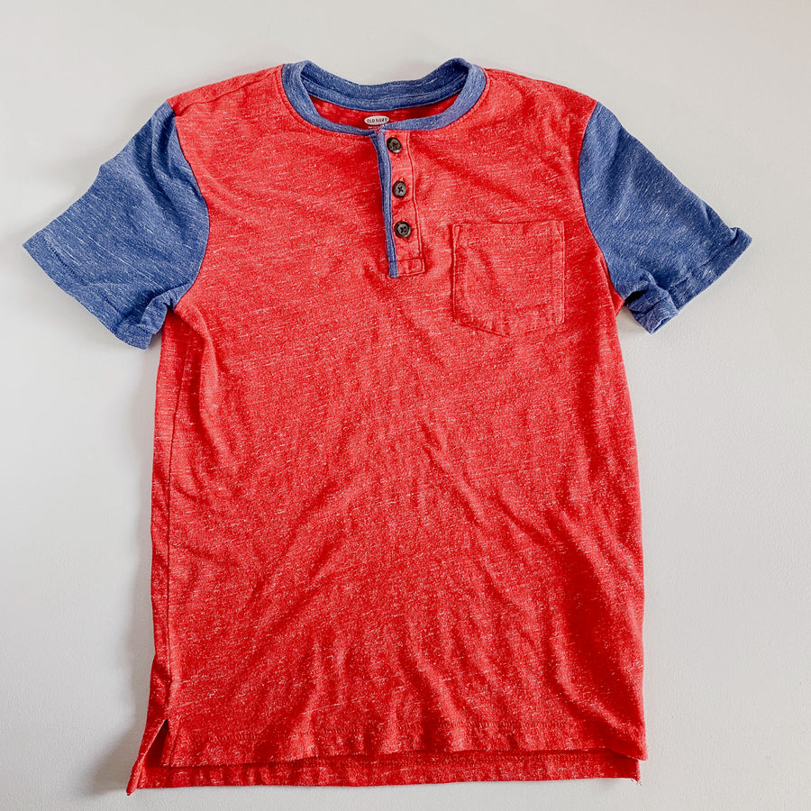 Red + Navy T-Shirt | 8 Youth