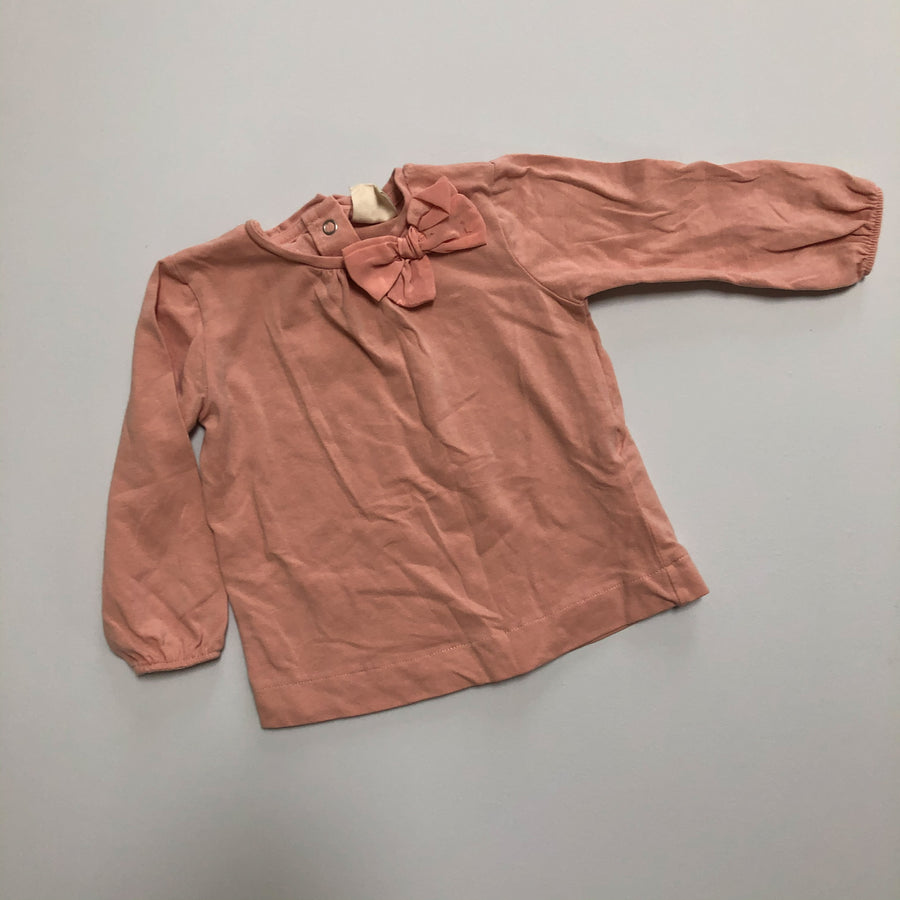 Pink Top with Bow | 6-9mos