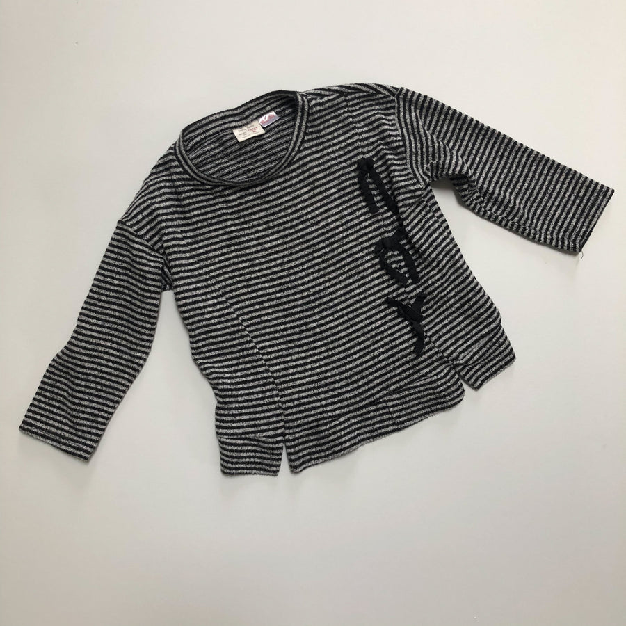 Striped Knit Top with Bows | 18-24mos