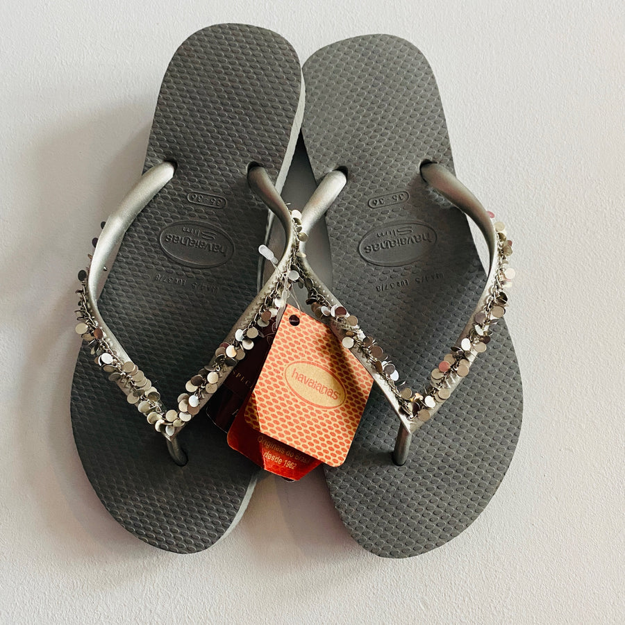 Sequin Sandals | 4/5 Shoes (Youth)
