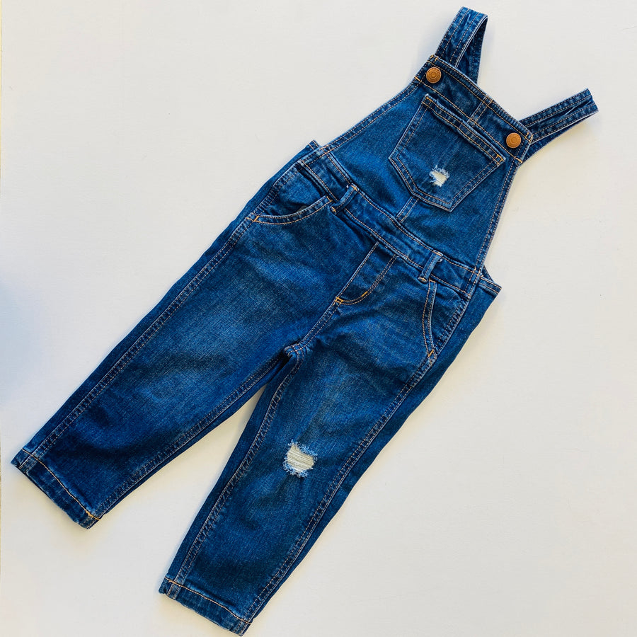 Distressed Overalls | 3T