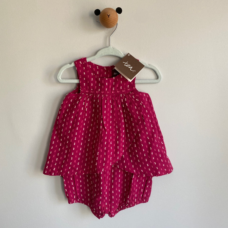 Pink Karuli Romper Dress | 3-6mos