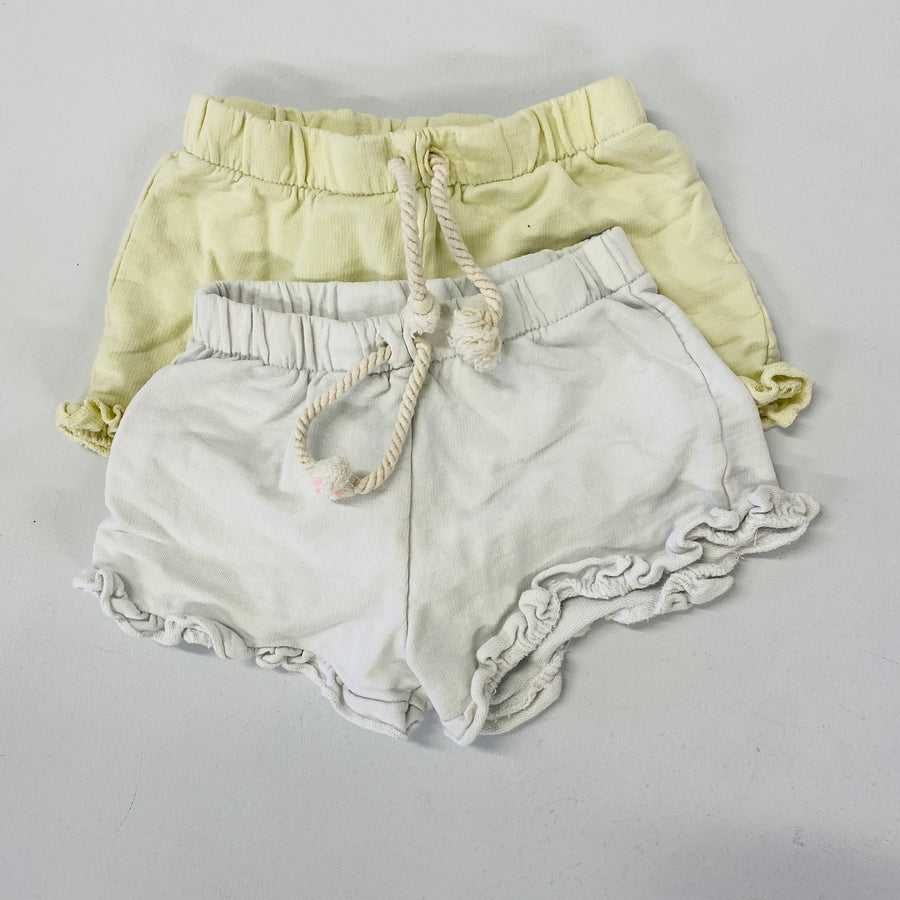 2pck Ruffle Shorts | 9-12mos