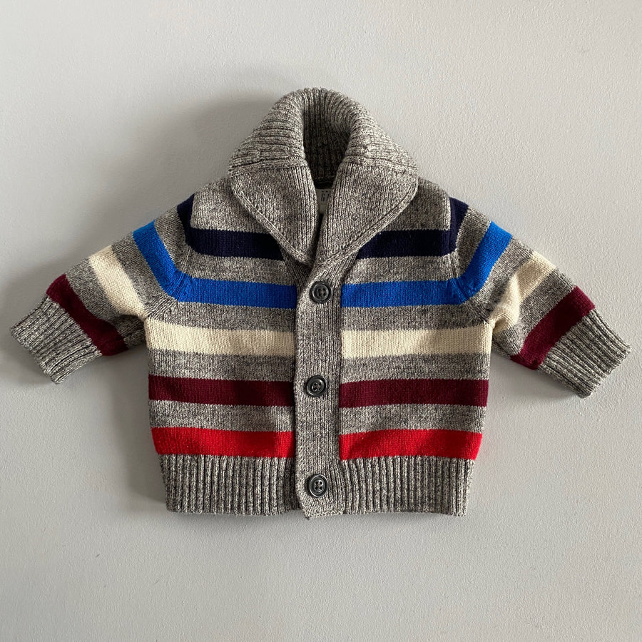 Striped Knit Cardigan | 0-3mos