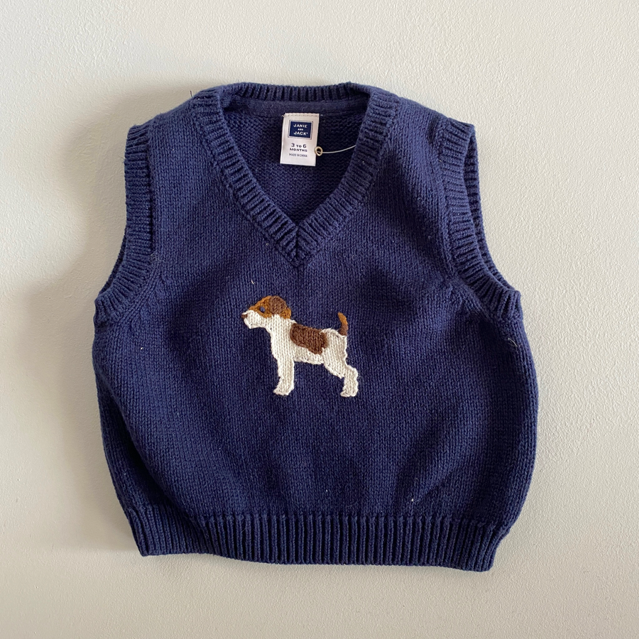 Dog Sweater Vest | 3-6mos