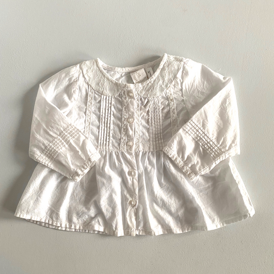 Blouse with Lace | 4-6mos