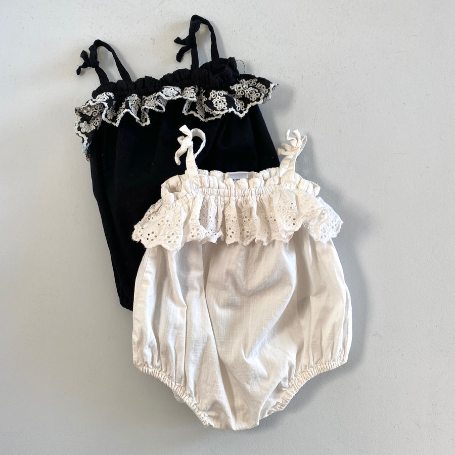 2pck Ruffle Rompers | 3-6mos