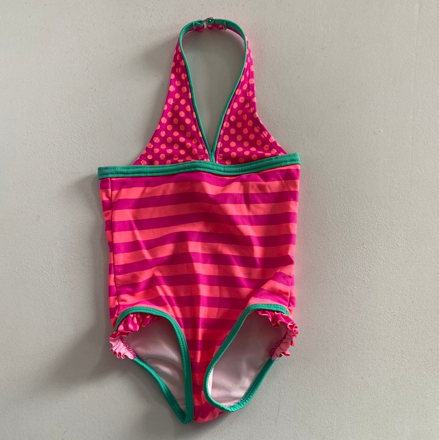 Dot + Stripe Swim Suit | 2T