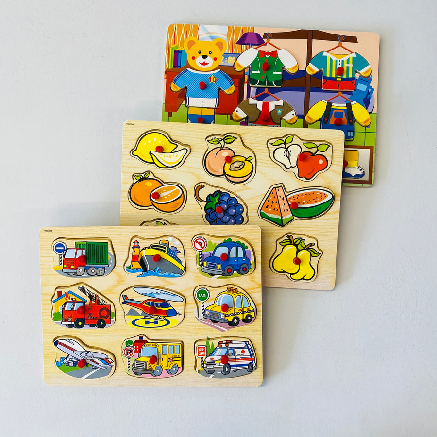 Wooden Puzzles + Storage