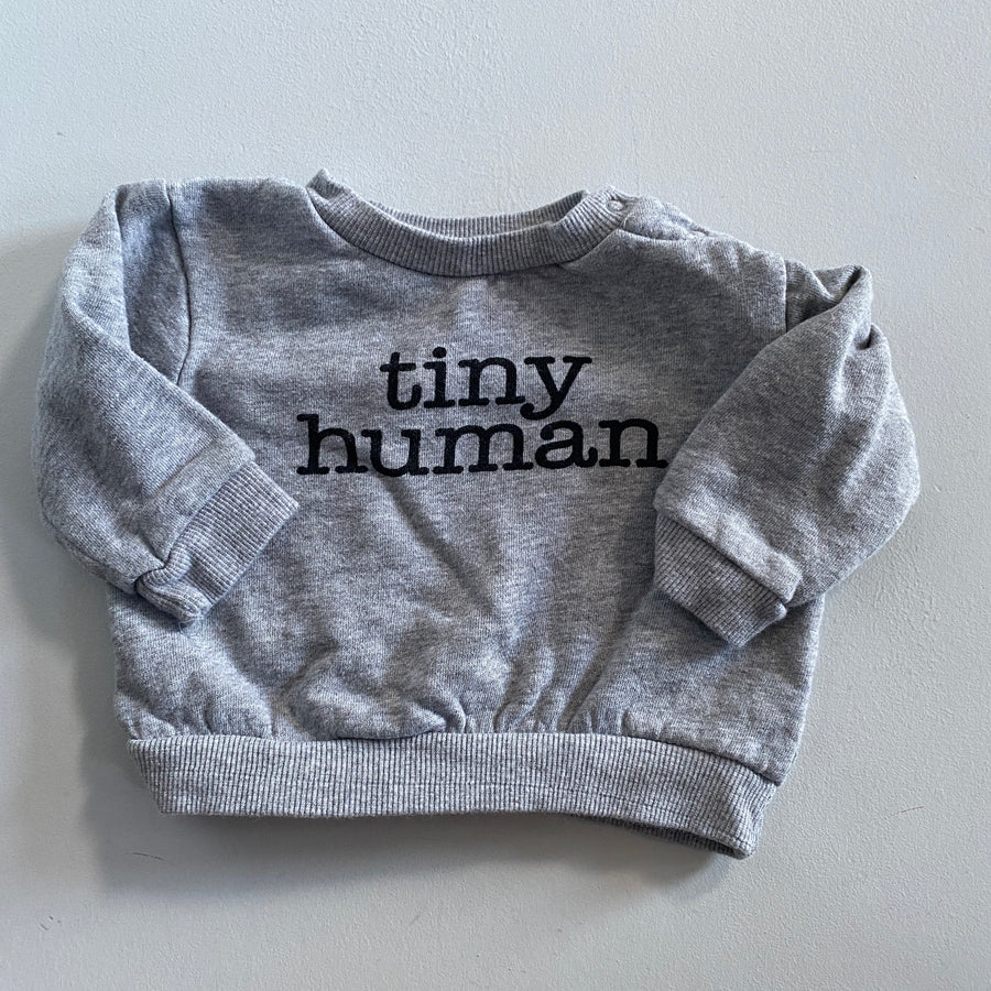 Tiny Human Sweatshirt | 3-6mos