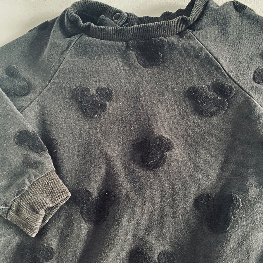 Monochrome Mickey Sweatshirt | 9-12mos