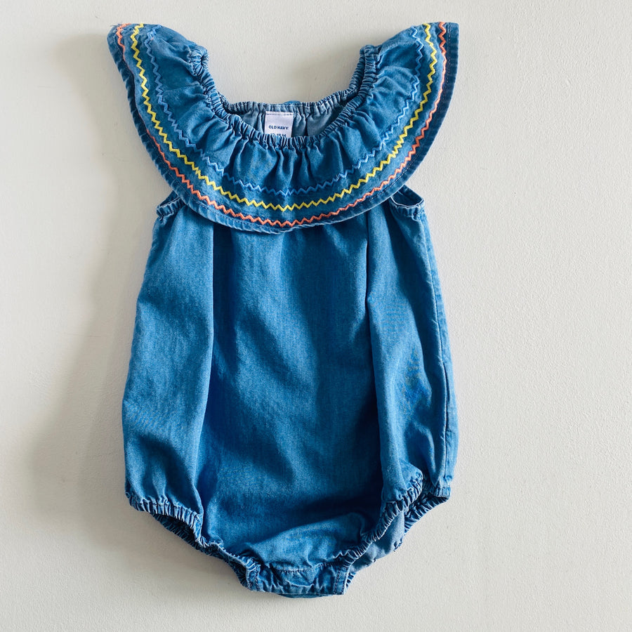 Chambray Romper | 12-18mos