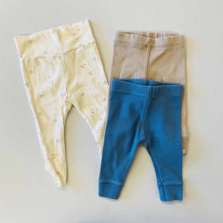 3pck Leggings | 1-3mos