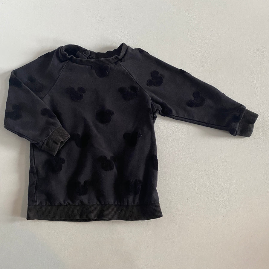 Monochrome Mickey Sweatshirt | 9-12mos