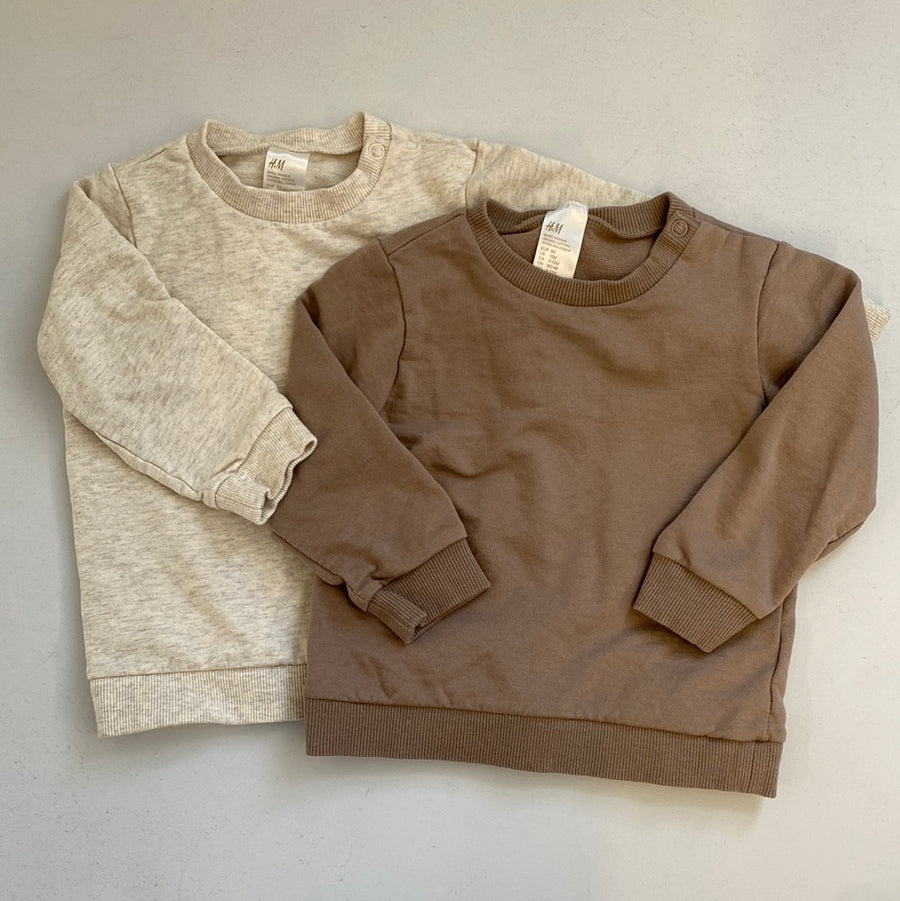 2pck Sweatshirts | 9-12mos