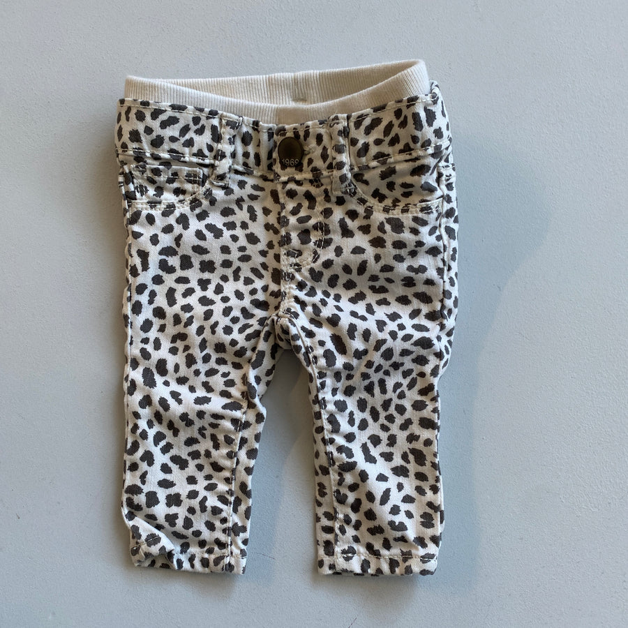 Leopard Jeans | 0-3mos