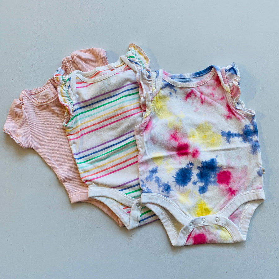 3pck Bodysuits | 0-3mos