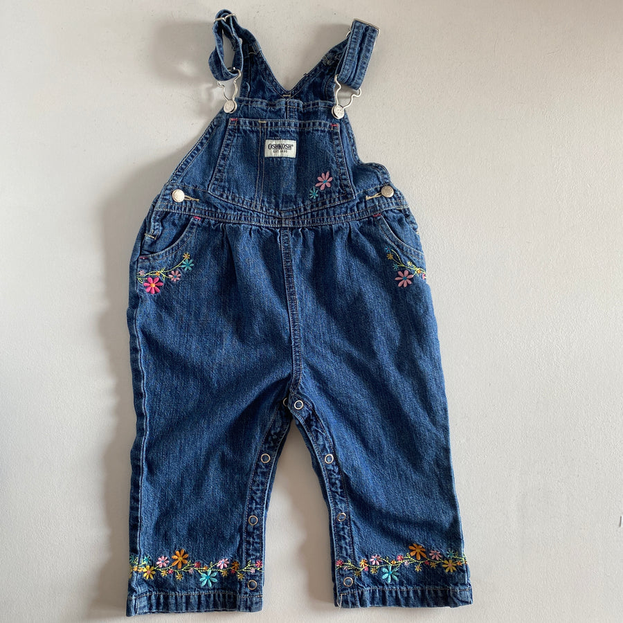 Flower Overalls | 18mos